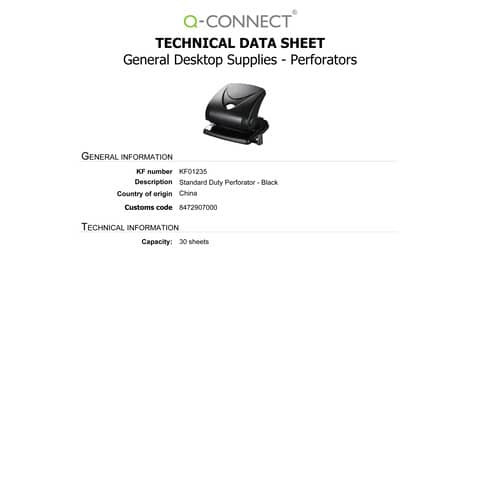 Locher schwarz Q-CONNECT KF01235