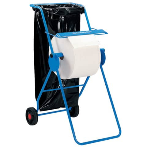 Rollenhalter fahrbar blau WYPALL 6155 Großrolle