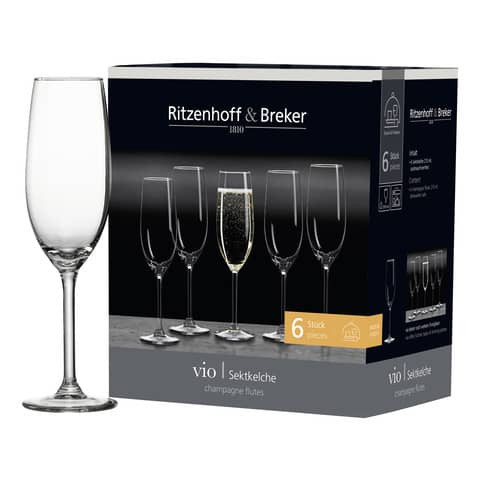 Sektkelch Vio 6ST 210ml RITZENHOFF&BREKER 812152