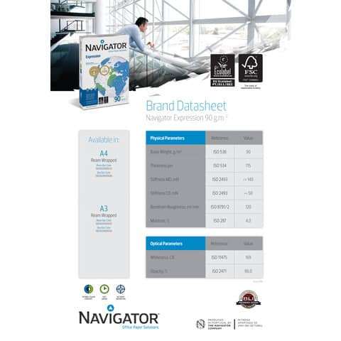 Kopierpapier A4 90g 500Bl weiß NAVIGATOR Expression 82427A90S