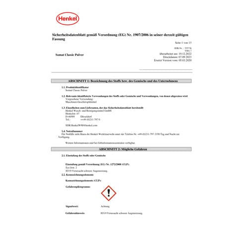 Geschirrspülpulver XXL 2,4kg SOMAT 10002321