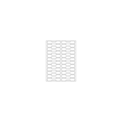 Etiketten 10x49mm 600 St. Ringe weiß HERMA 2510 permanent haftend