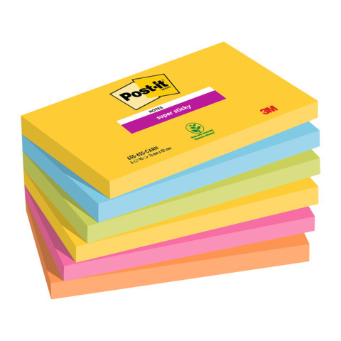 Haftnotizblock 6x90BL 127x76mm POST-IT 6556SR SuperSticky
