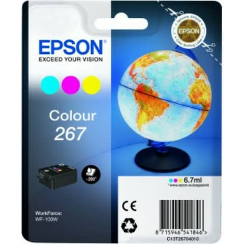 Original Epson Tintenpatrone color (C13T26704010,T267040,267,T2670,T26704010)
