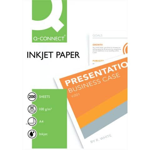 Inkjet Papier A4 200BL Q-CONNECT KF01553 100g