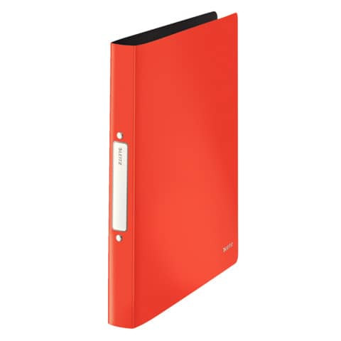Ringmappe Solid A4 hellrot LEITZ 4566-10-20 PP 2R 25mm
