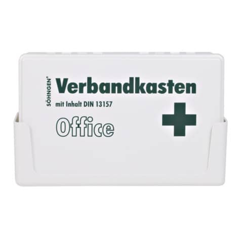 Verbandkasten Office DIN 13157 weiß SÖHNGEN 3003056 inkl.Wandhalterung