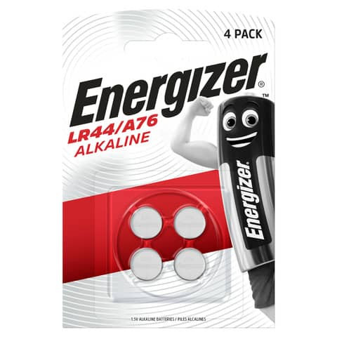 Knopfzellen-Batterie A76/LR44/AG13 4ST ENERGIZER E300141402 Alkali Mangan