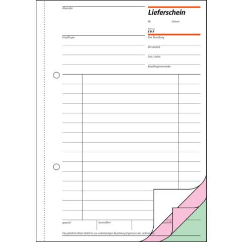 Lieferscheinbuch A5/3x50BL SIGEL Li535