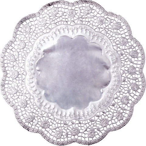 Tortenspitzen D36cm silber DEKO 3621 19 0425 4ST