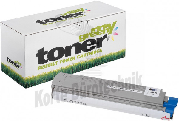 my green toner Toner-Kit schwarz (181740) ersetzt 44059232
