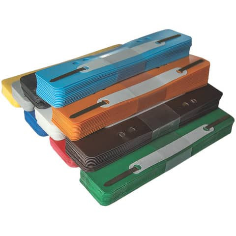 Heftstreifen PP 34x150mm 250ST sortiert Q-CONNECT 2102502011 Plastikdeckleiste