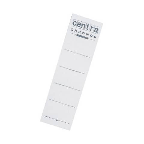 Rückenschild Karton weiß CENTRA 290105 kurz breit 10Stk