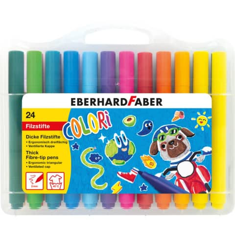 Faserschreiberetui 24ST Colori sortiert EBERHARD FABER 551224