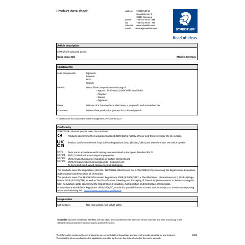 Farbstiftetui 24St Noris colour STAEDTLER 185 C24 Kartonetui