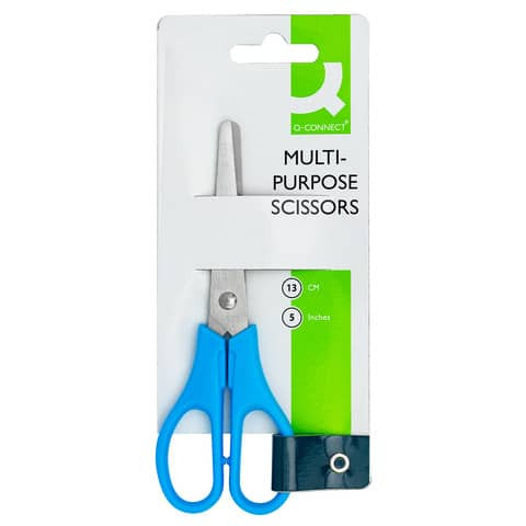 Bastelschere 13cm rund rot und blau Q-CONNECT KF01229