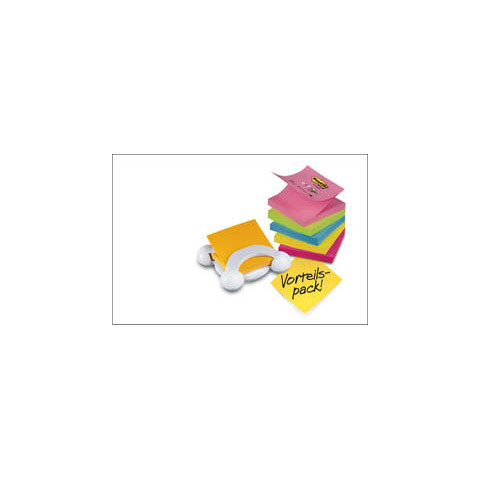 Haftnotizblock 76x76mm 90Bl sort POST-IT 654SE24P 24Bk SupSticky