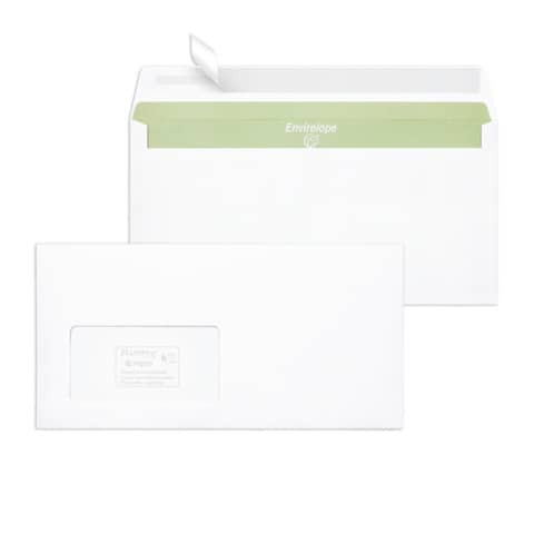 Briefhülle DL m.Fe HK 75g weiß ENVIRELOPE 30005444 1000ST