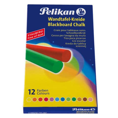 Wandtafelkreide sortierte Farben PELIKAN 400142595 701367