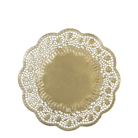 Tortenspitzen D36cm gold DEKO 3621-39 4ST