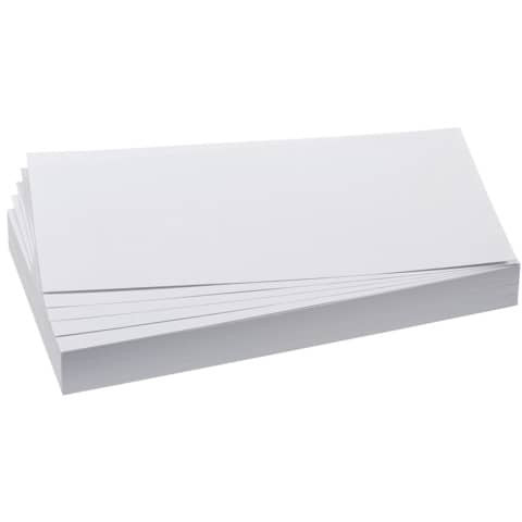 Moderationskarte - Rechteck, 205 x 95 mm, weiß, 500 Stück