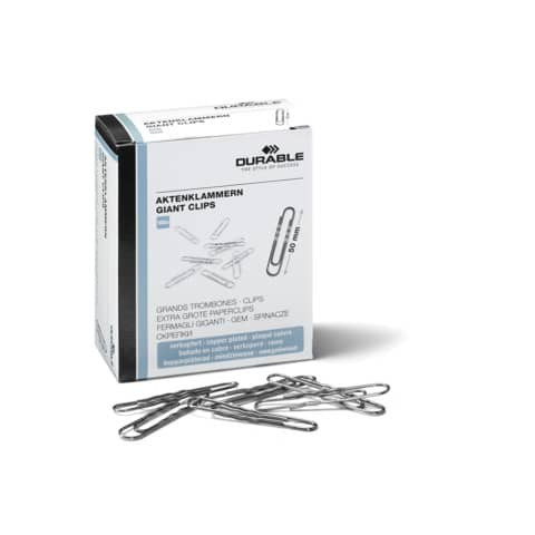 Büroklammern 50mm 100ST DURABLE 1212 24 50mm
