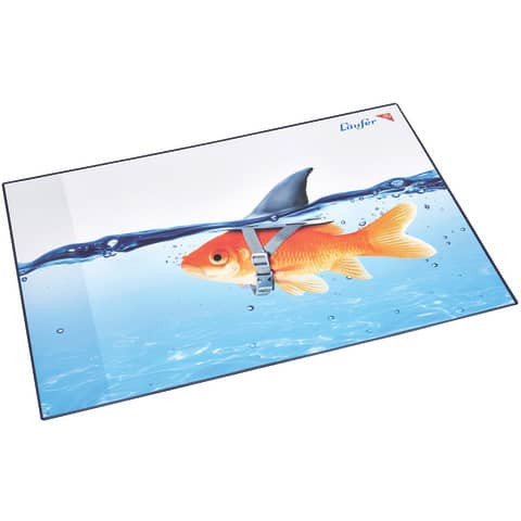 Schreibunterlage Motiv 53x40cm LÄUFER 46649 Goldhai