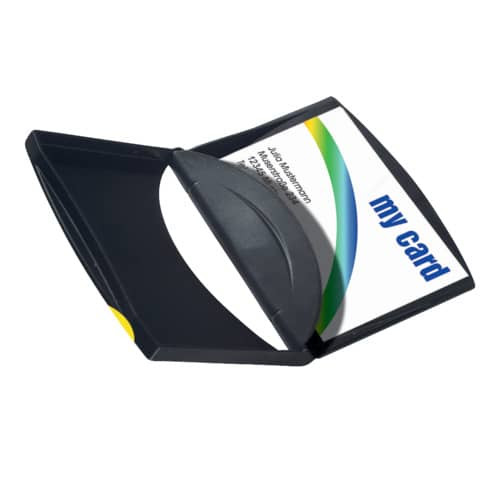 Visitenkartenbox VIP-Set schwarz/grau HAN 2000-13 Box+Etui f. 500 bzw 10 Kart.