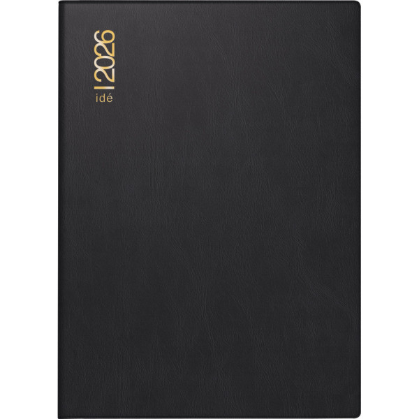 Taschenkalender Kunststoff schwarz RIDO 70-13 002 906 10x14cm 2026