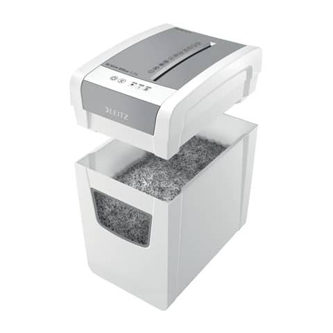 Aktenvernichter IQ P4 gau/weiß LEITZ 8098-00-00 Slim Office S