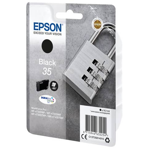 Inkjetpatrone Nr.35 schwarz EPSON C13T35814010