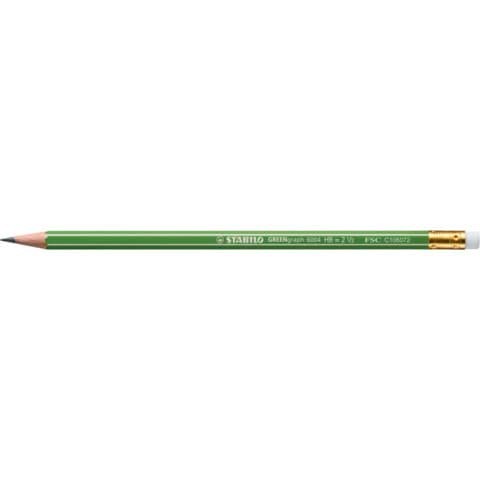 Bleistift HB Greengraph STABILO 6004HB m. Radierer