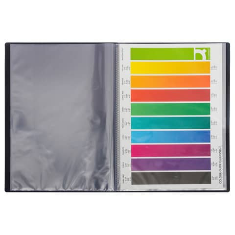 Sichtbuch A4 schwarz Q-CONNECT KF01248 10 Hüllen