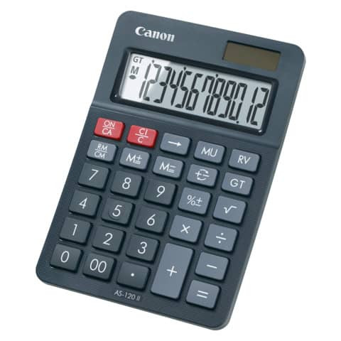 Tischrechner 12-stellig schwarz CANON CN-AS 120 II HB