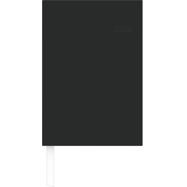 Wochenbuch-Kalender 2026, 14,6 x 21 cm, 1W/2S, schwarz ZETTLER 660109