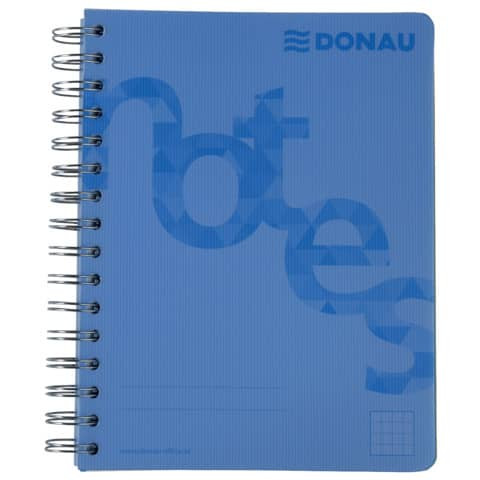 Collegeblock PP Cover A5 kariert blau DONAU 7526201-10 140BL 80g
