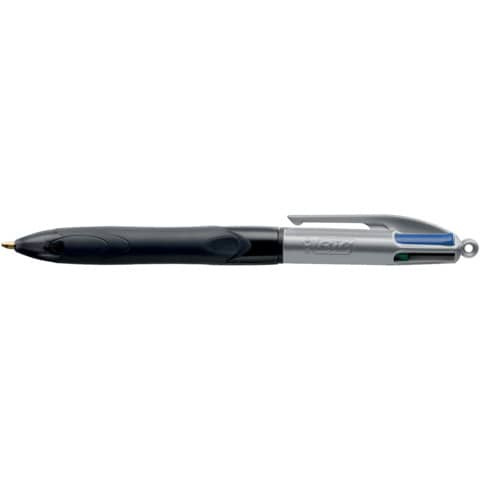 Kugelschreiber 4 Colours GRIP PRO - dokumentenecht, 0,4 mm, schwarz/grau