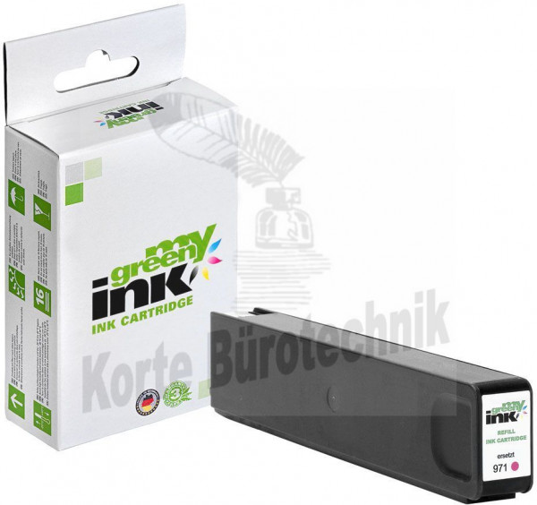 my green ink Tintenpatrone magenta HC (133190) ersetzt 971XL
