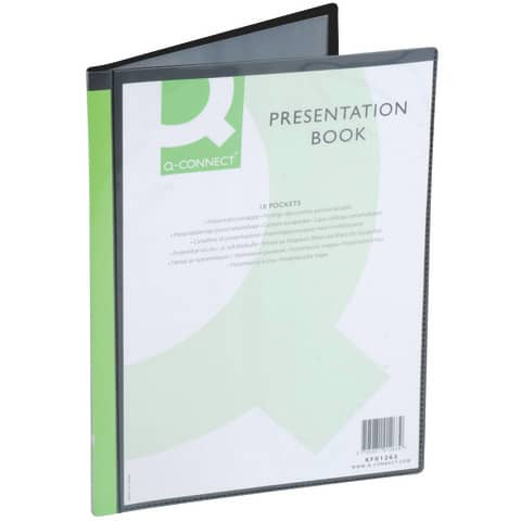 Sichtmappe Panorama schwarz Q-CONNECT KF01263 10 Hüllen