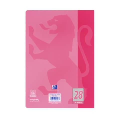Heft A4/16B/L28 Touch rosa OXFORD 400104447