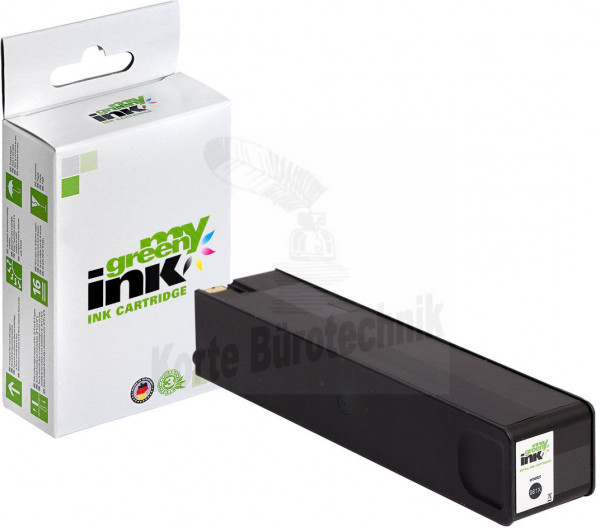 my green ink Tintenpatrone schwarz (136634) ersetzt L0R12A, 981X