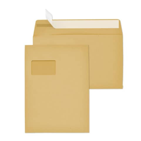 Versandtasche C4 m.Fe HK 110g braun MAILMEDIA 30007357 250ST m.Falte 20mm