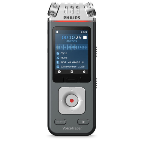 Diktiergerät Digital Voice Tracer anthr. PHILIPS DVT6115 8GB