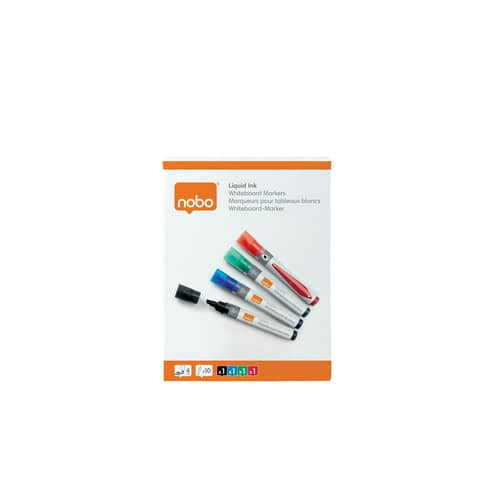 Whiteboardmarker 4ST 3mm sortiert NOBO 1902408