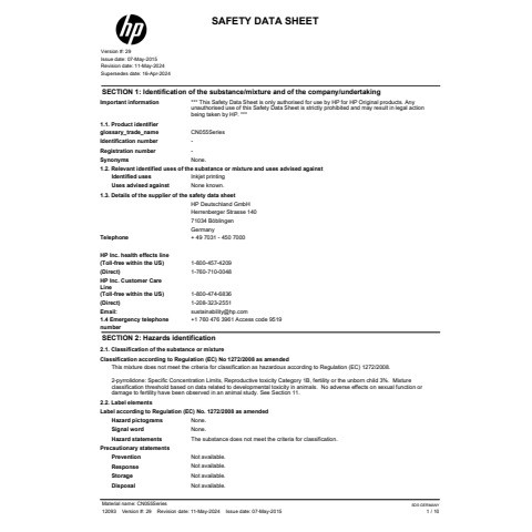 Inkjetpatrone Nr. 933XL magenta HP CN055AE