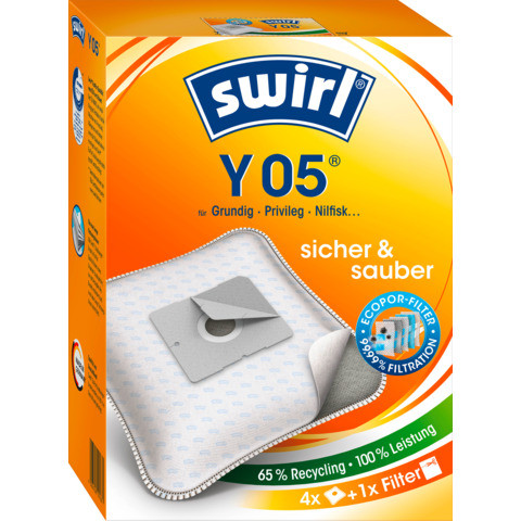 Staubsaugerbeutel 4ST SWIRL 105773/1187807002 Y05 Air Space