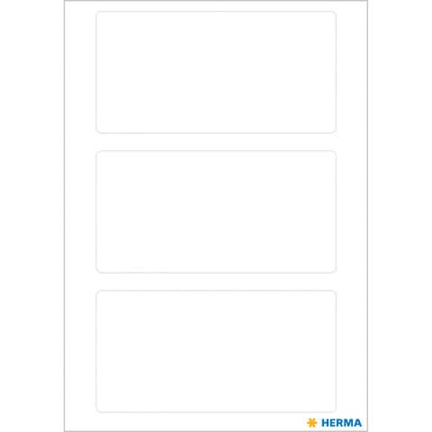 Etiketten 34x67mm 21 Stück weiß HERMA 3757 permanent haftend