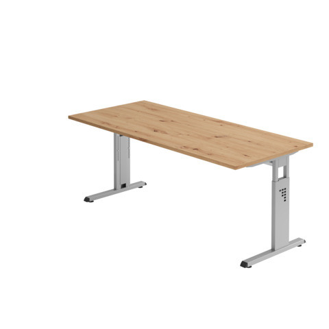 Schreibtisch 180x80cm astei/si HAMMERBACHER VOS19/R/S