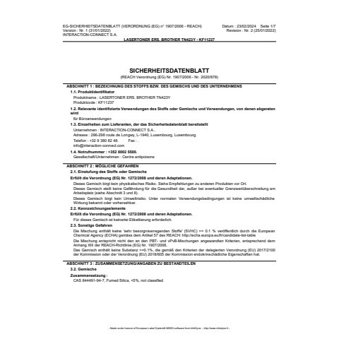 Lasertoner yellow Q-CONNECT KF11237 Ersetzt TN423Y