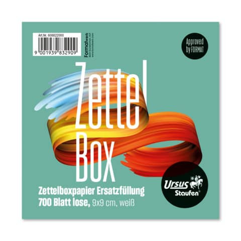 Zettelboxnachfüllung 700BL weiß URSUS 608822000 70g 9x9x9 cm
